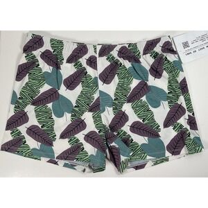 NWOT Men's Fabletics The 24-7 Slim Boxer Lounge Shorts - Palm Toss - XXL